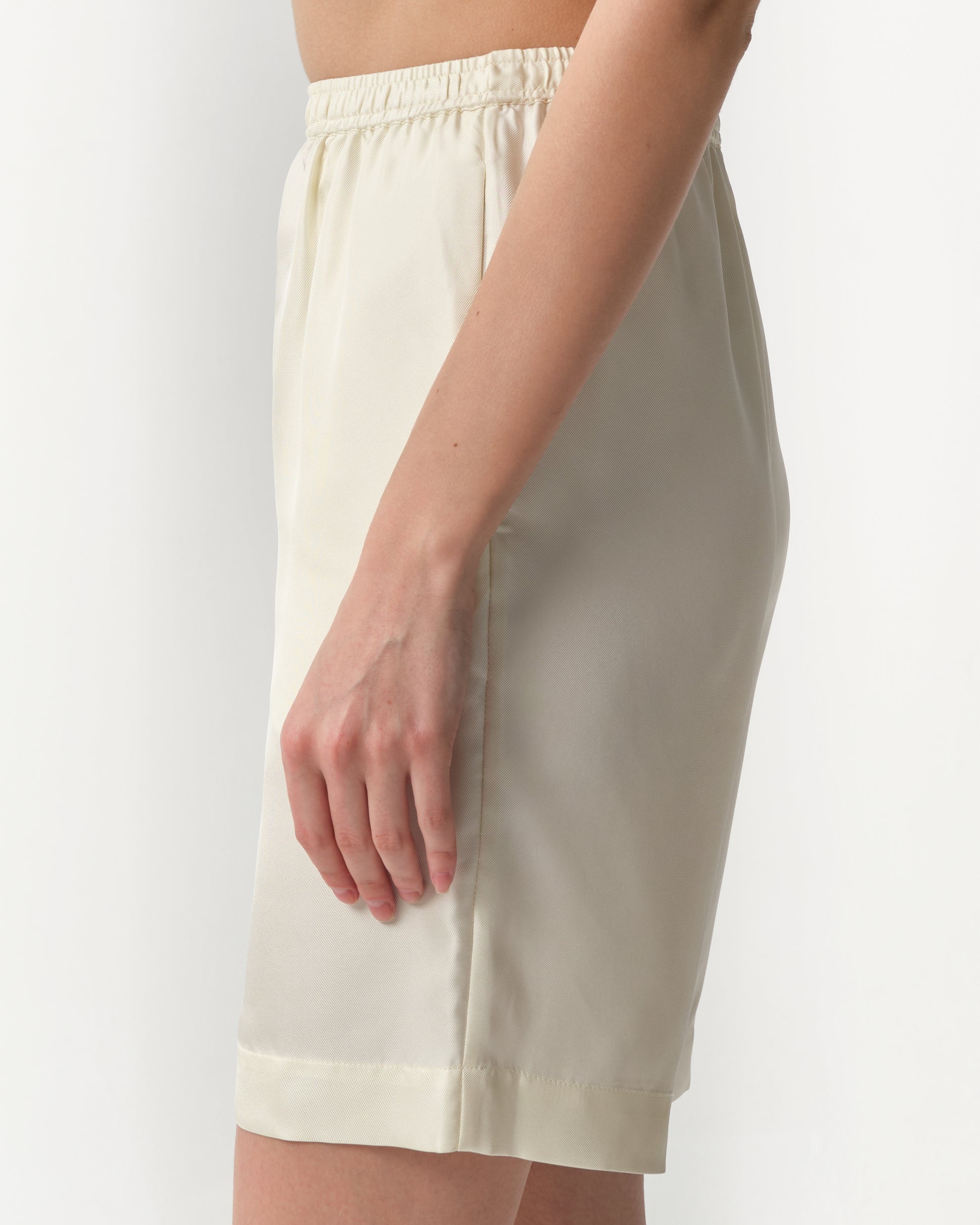 Zinia Silk-Twill Shorts