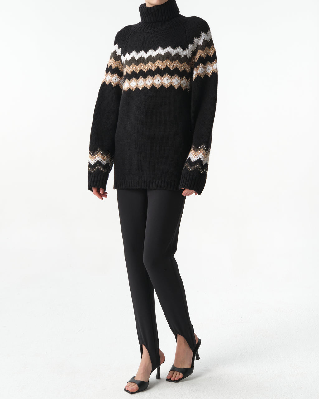 Wool and Cashmere Geometric Sweater
