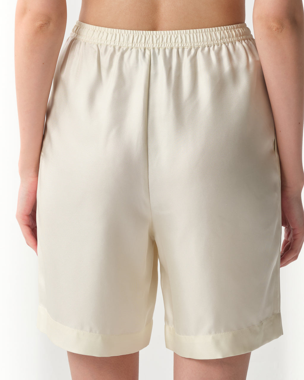Zinia Silk-Twill Shorts