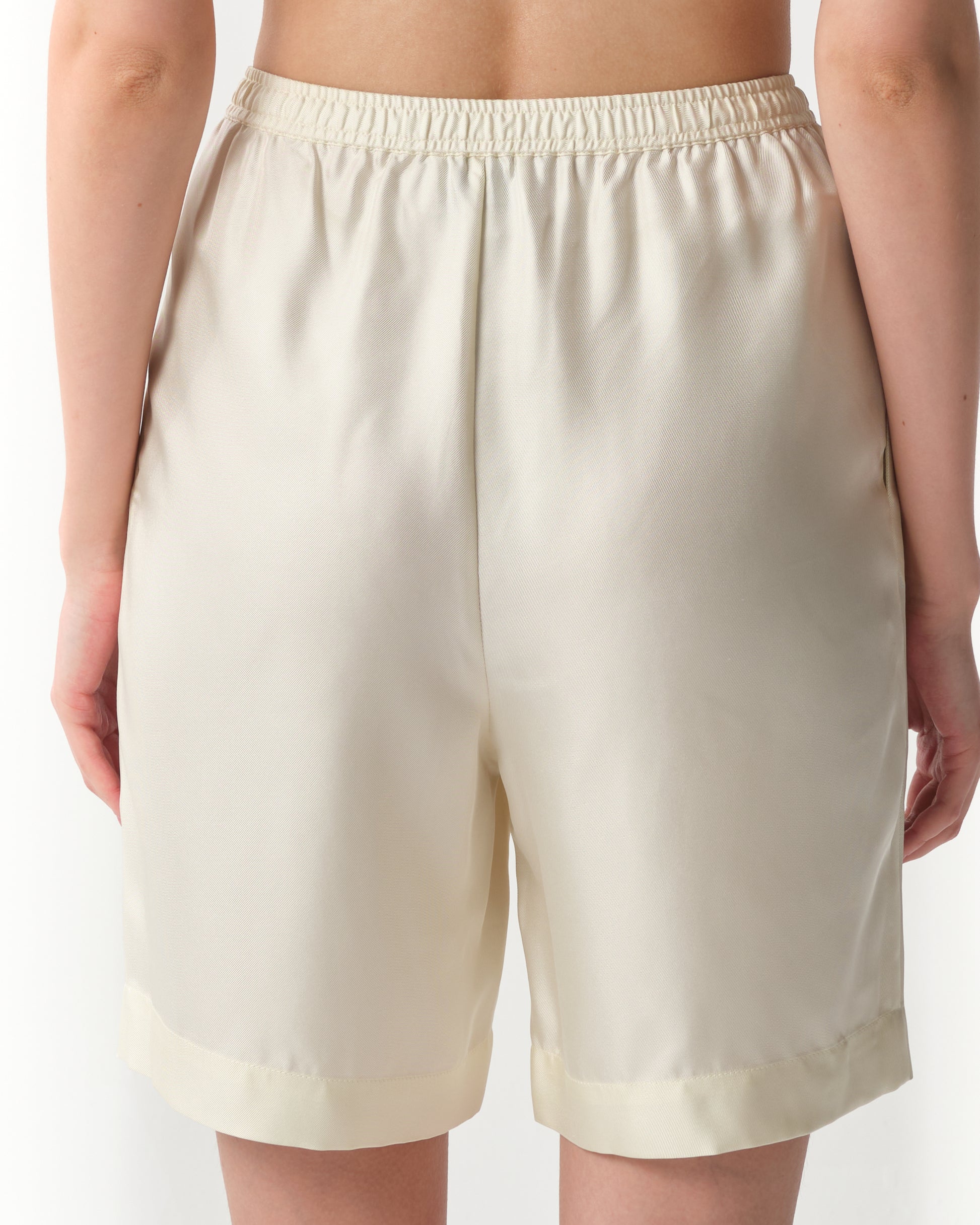 Zinia Silk-Twill Shorts