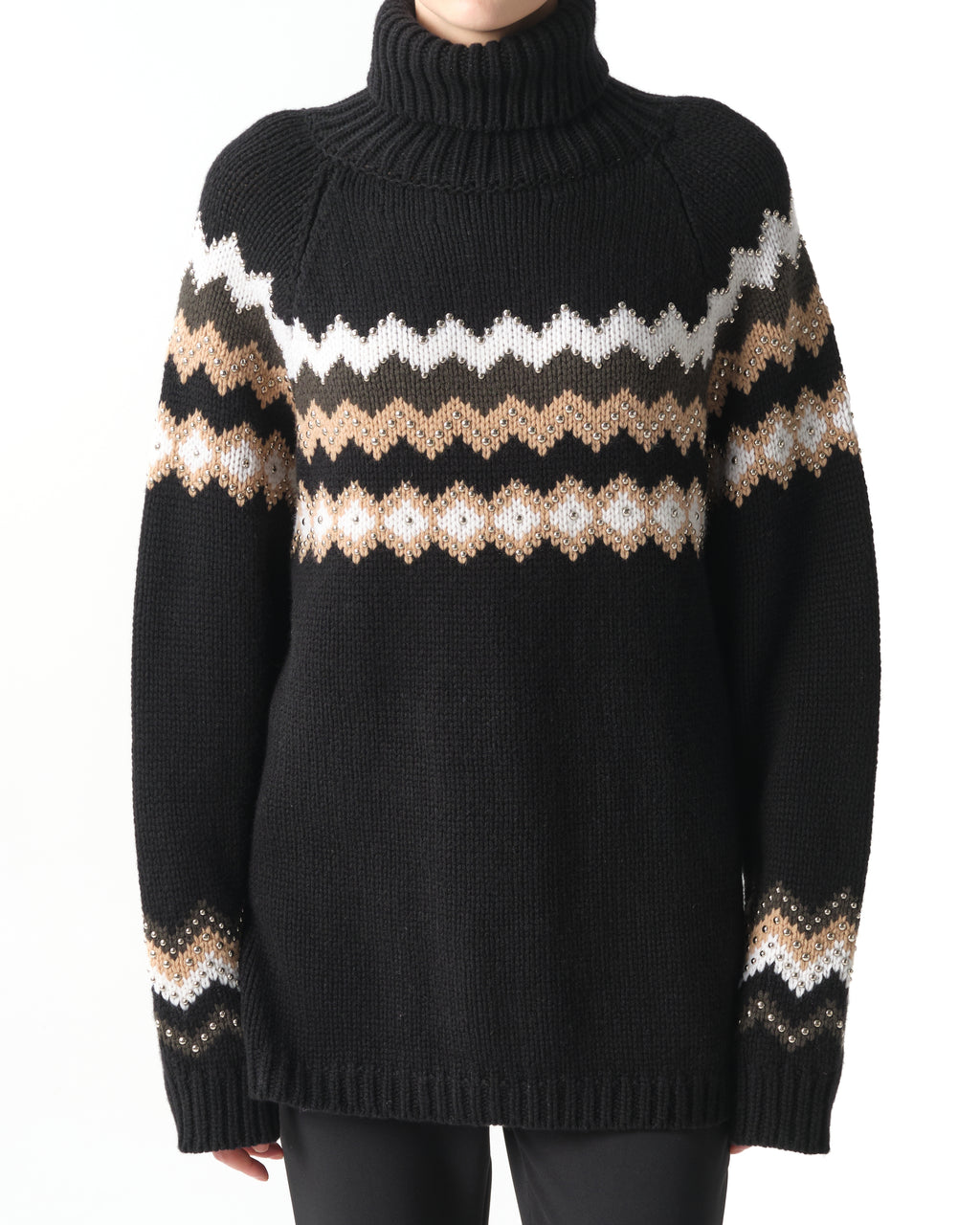 Wool and Cashmere Geometric Sweater