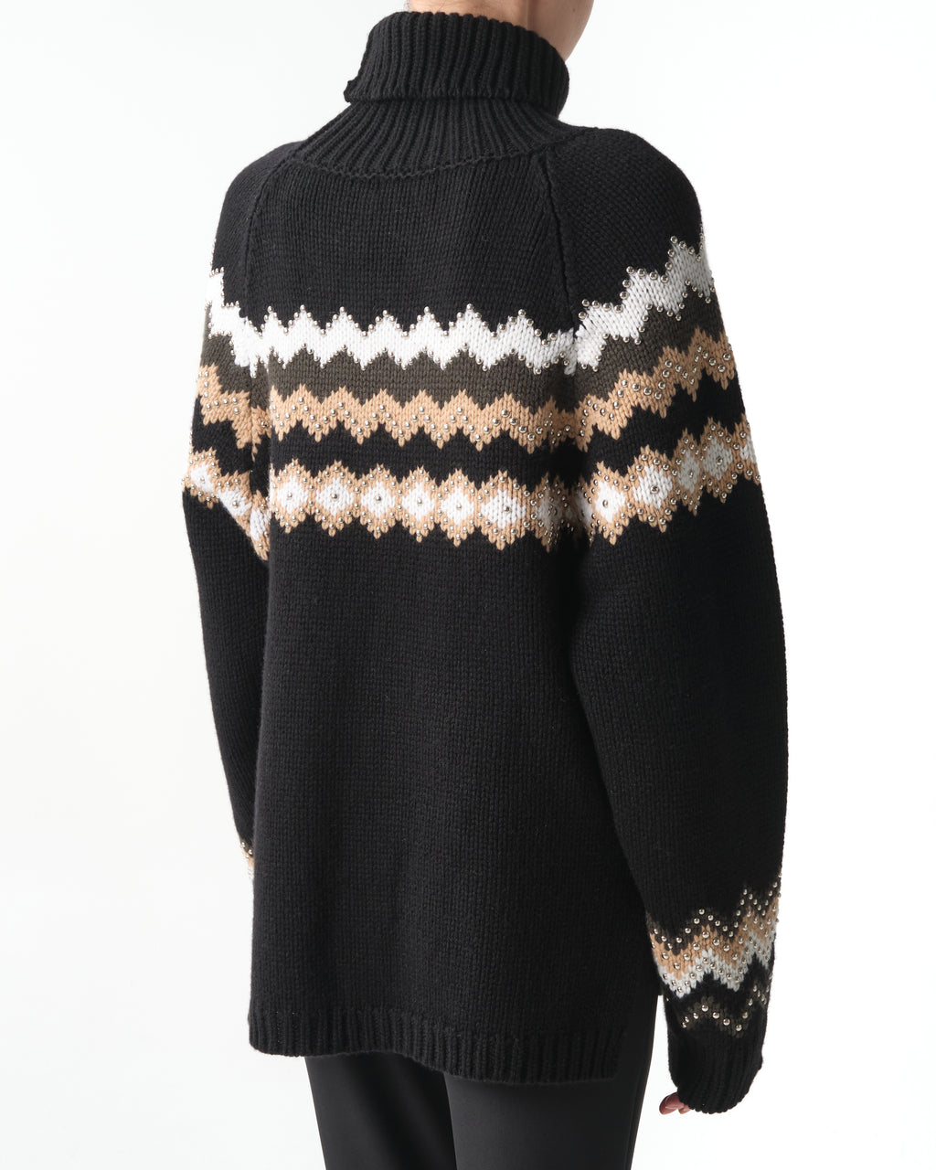 Wool and Cashmere Geometric Sweater
