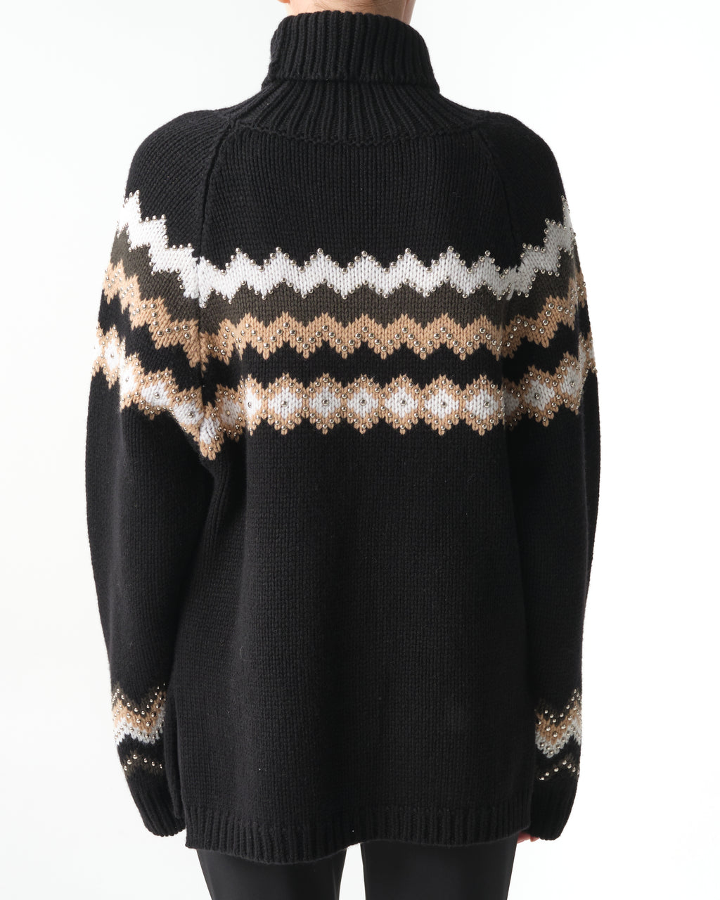 Wool and Cashmere Geometric Sweater