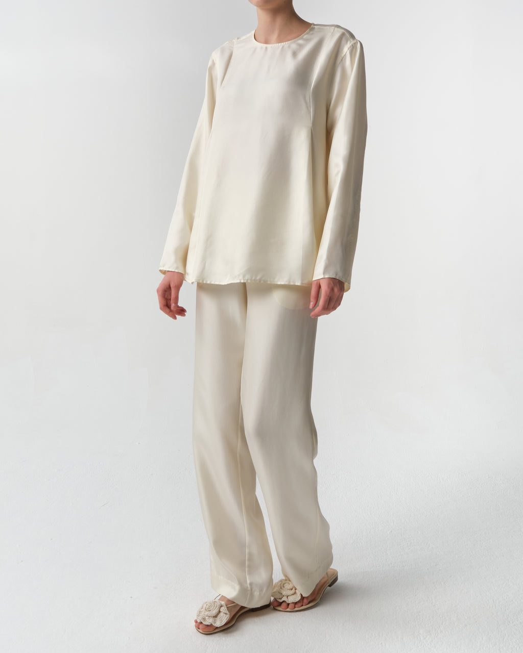 Alera Silk Twill Trousers