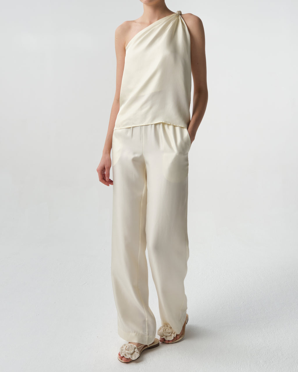 Adiran Twisted One-Shoulder Top