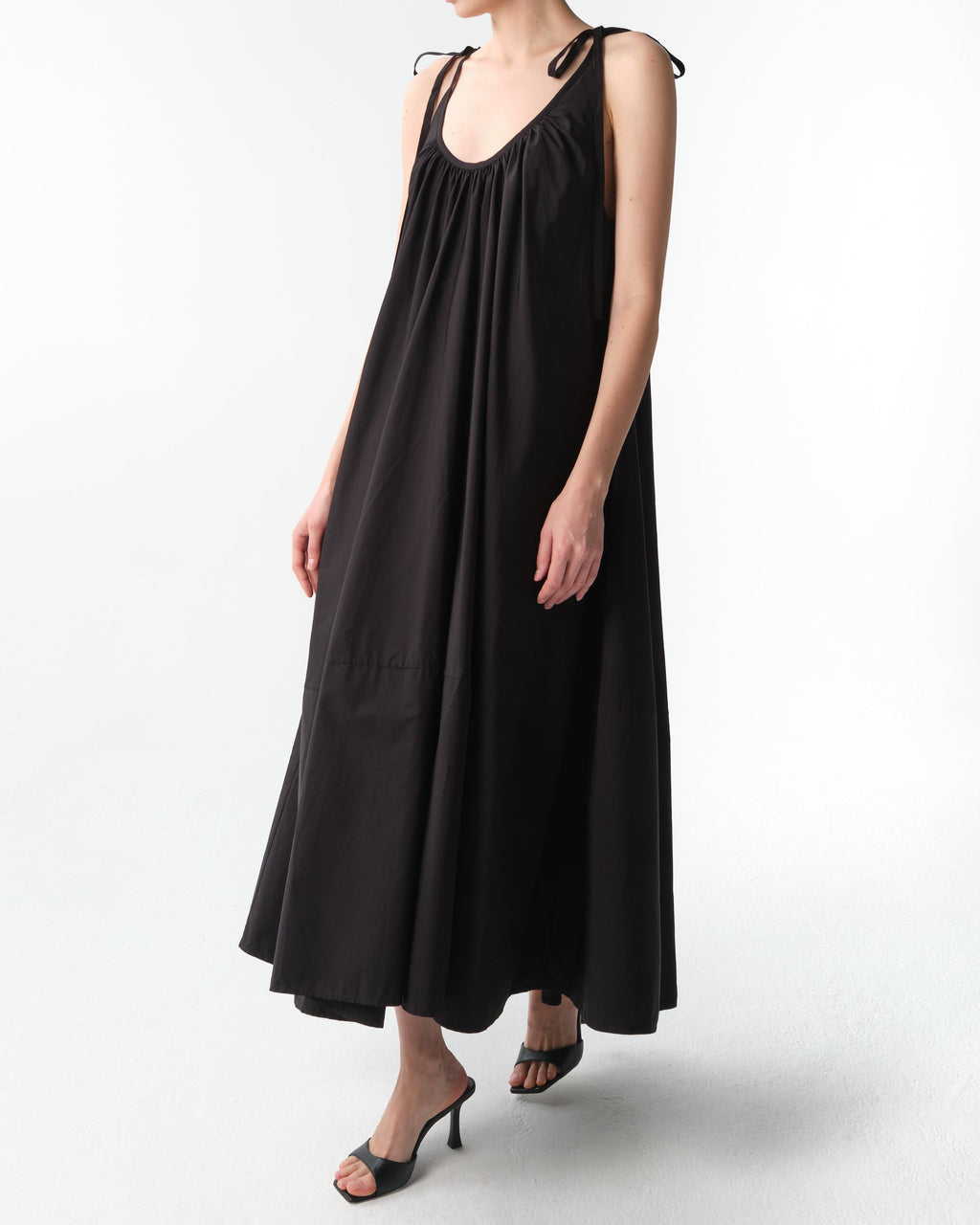 Gathered Halter Maxi Dress