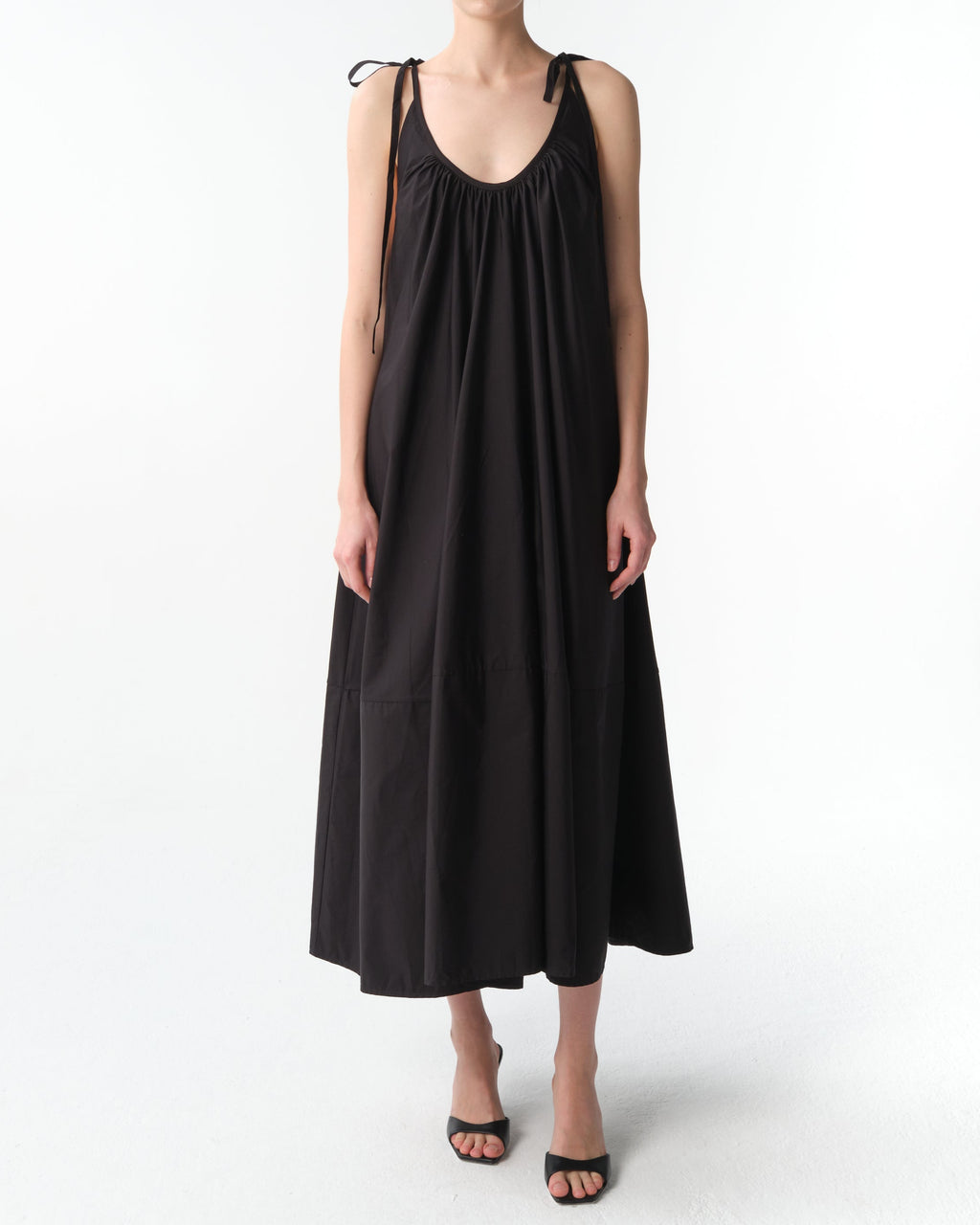 Gathered Halter Maxi Dress
