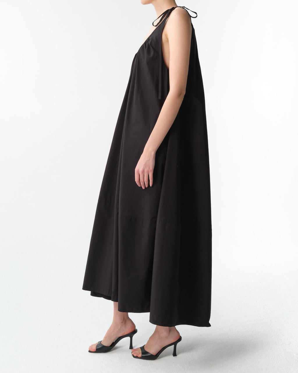 Gathered Halter Maxi Dress