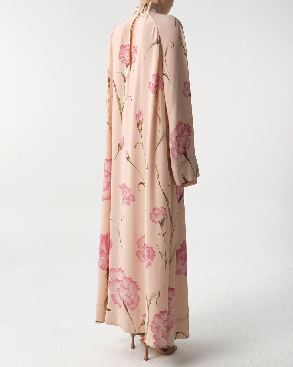 Floral Oversized Long-Sleeve Maxi Dress