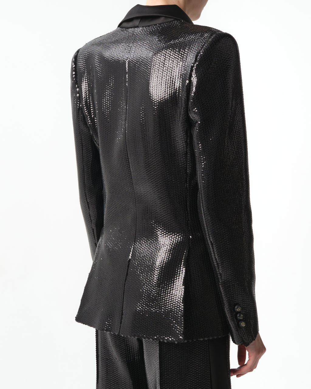 Sequined Satin Blazer