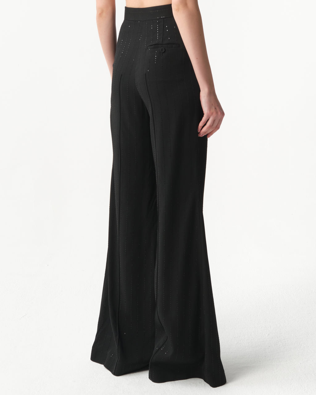 Pinstriped Cady Pants