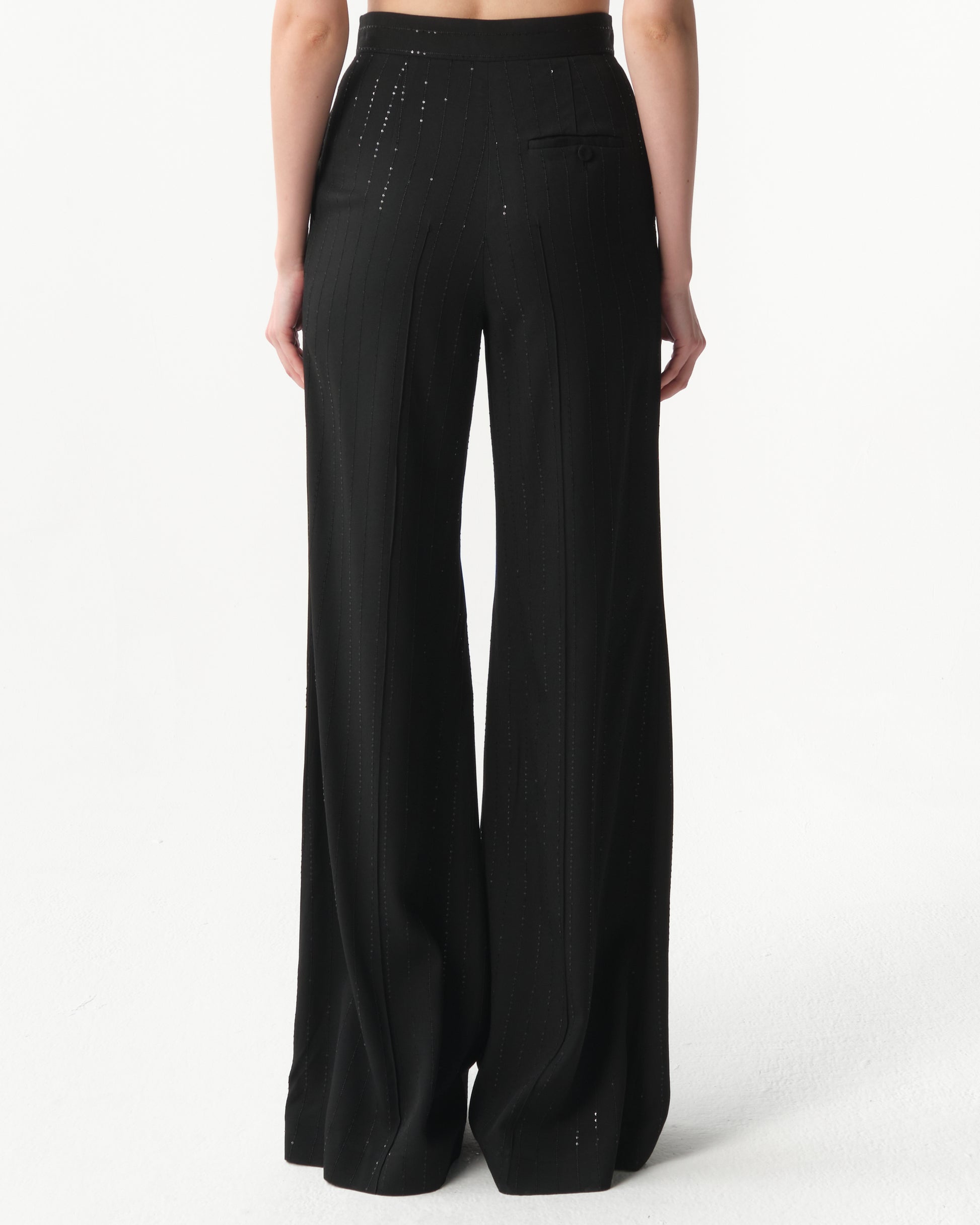 Pinstriped Cady Pants