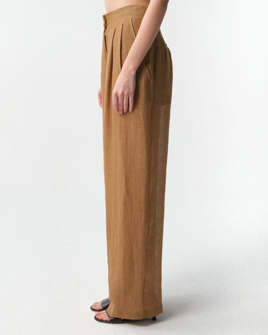 Sohag Linen Wide-Leg Pants