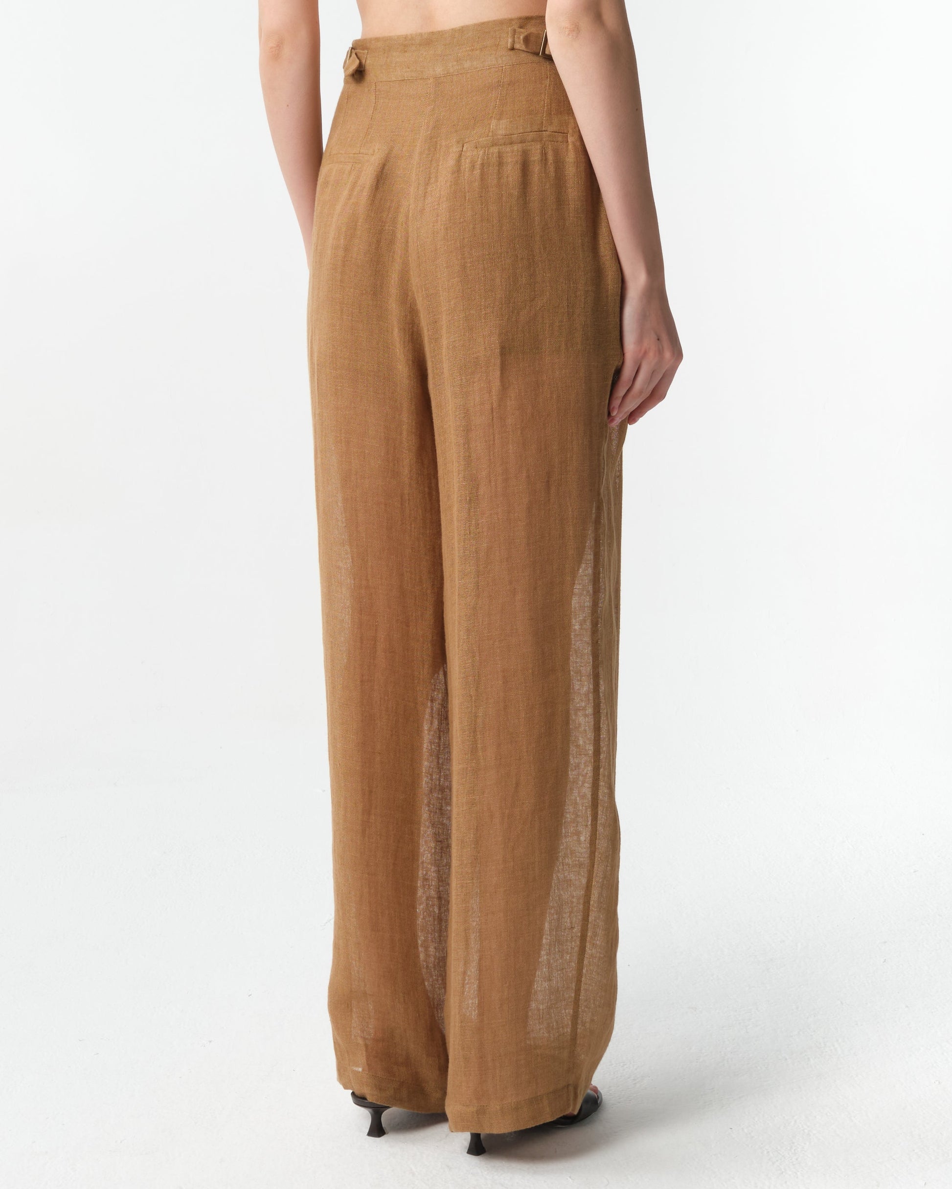 Sohag Linen Wide-Leg Pants