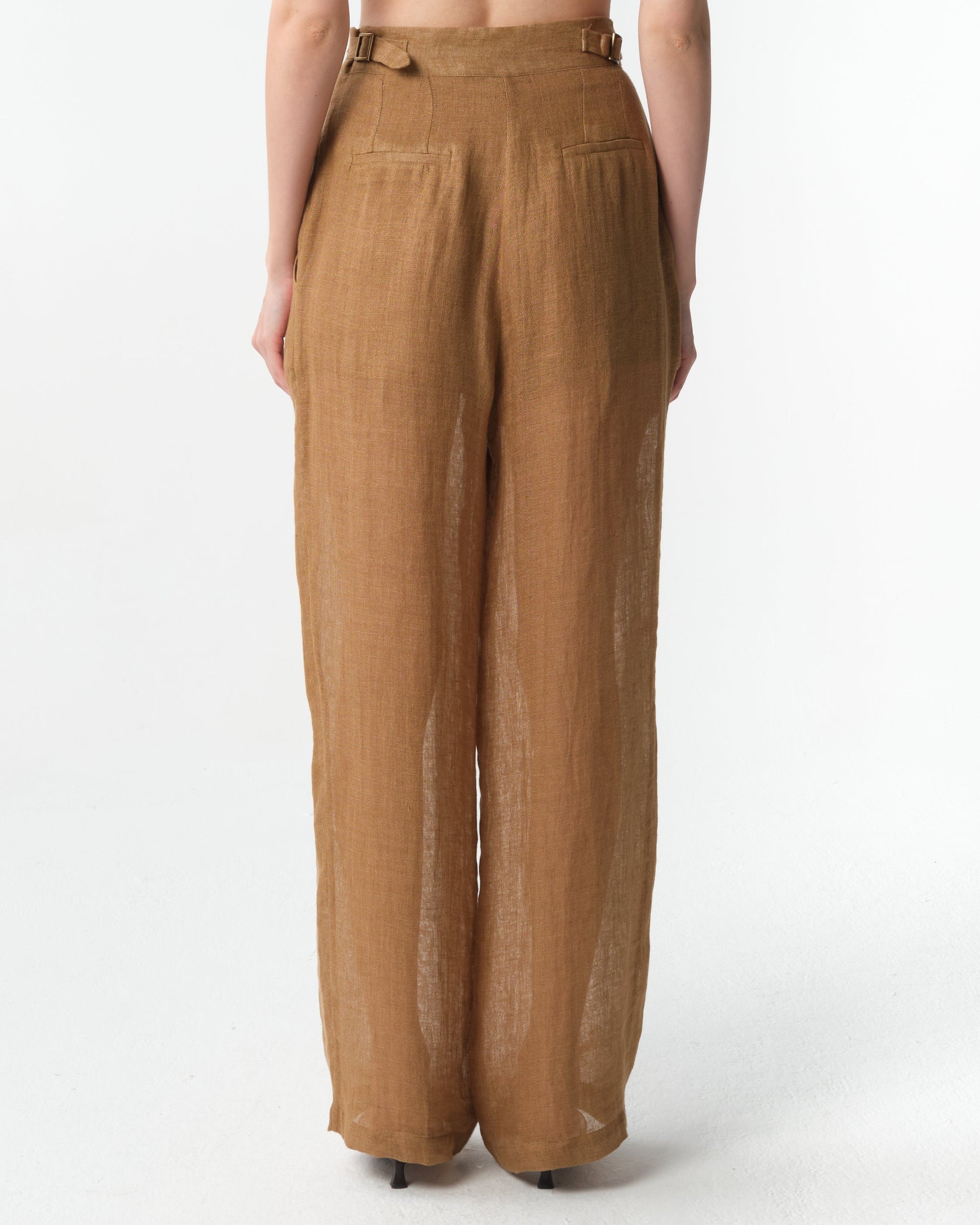Sohag Linen Wide-Leg Pants