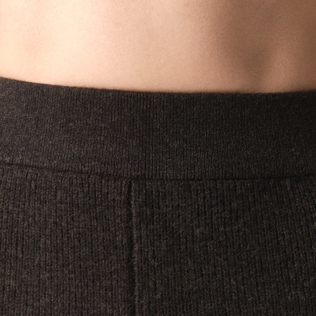 India Wide-Leg Cashmere Trousers