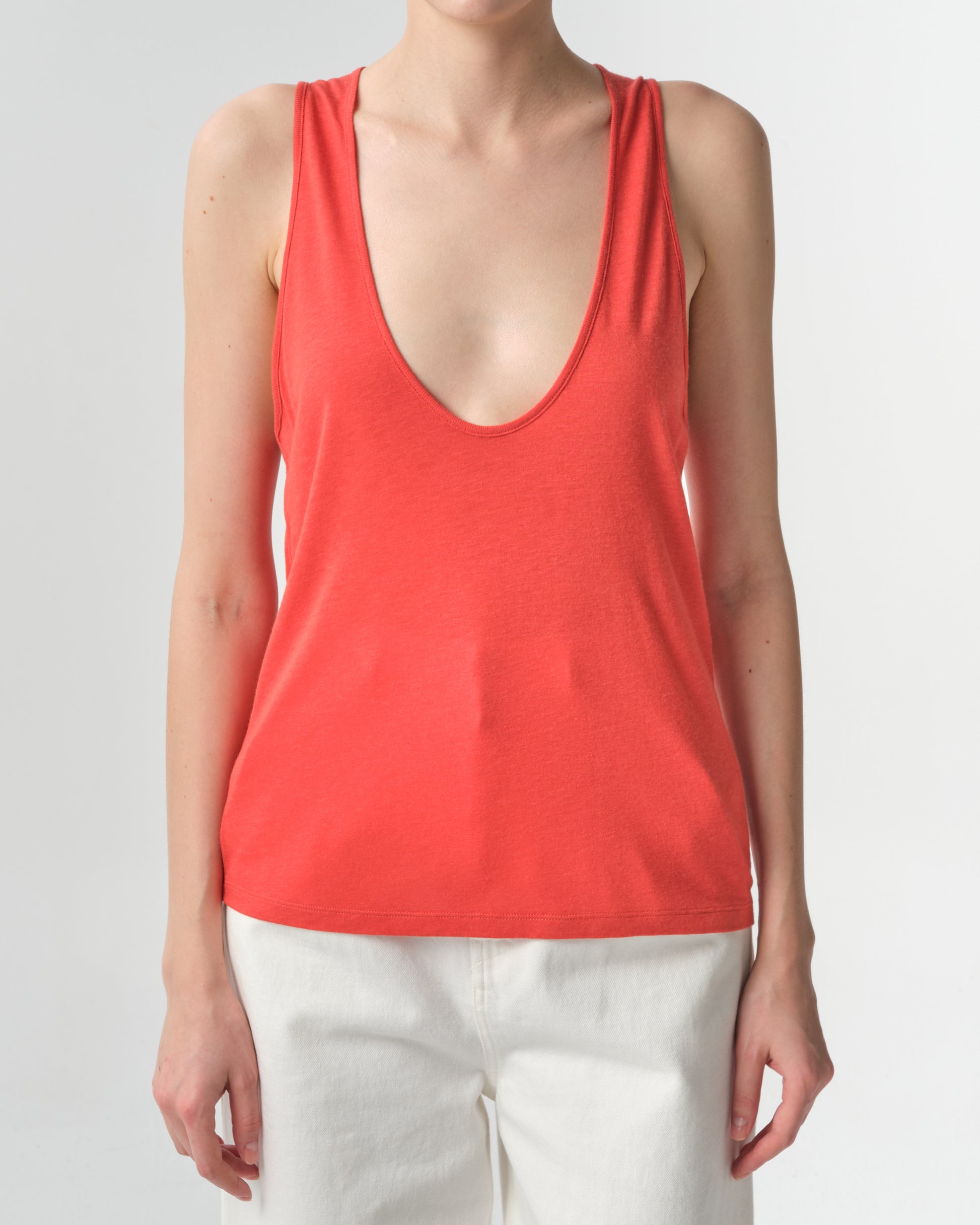 Albia Loose-Fit U-Neck Tank Top