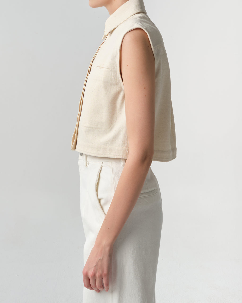 Adora Sleeveless Cotton-Blend Top
