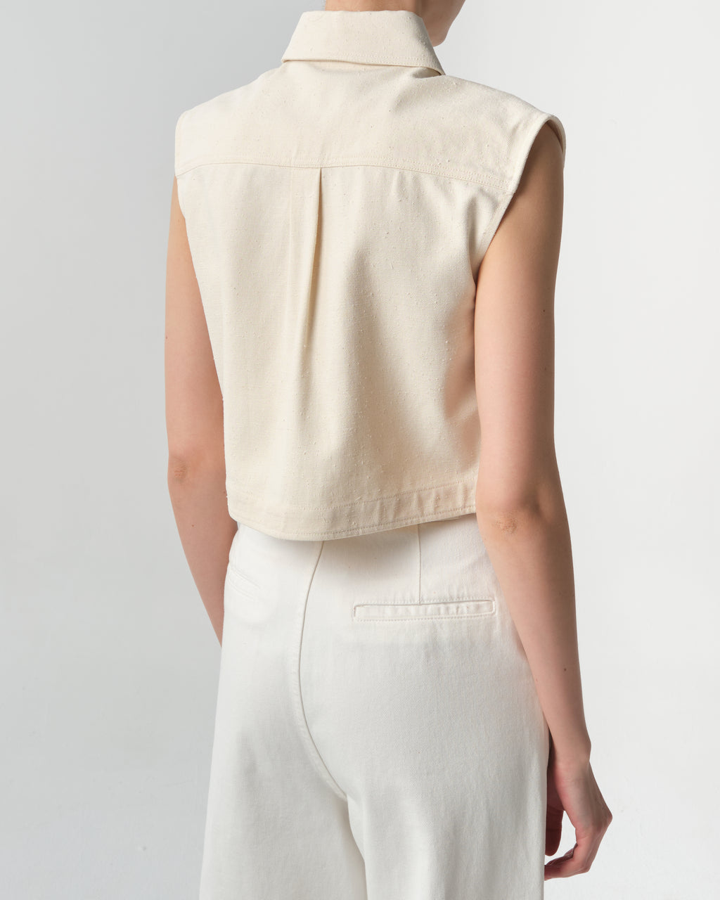 Adora Sleeveless Cotton-Blend Top