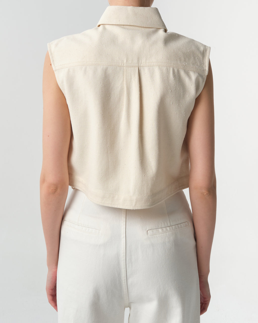 Adora Sleeveless Cotton-Blend Top