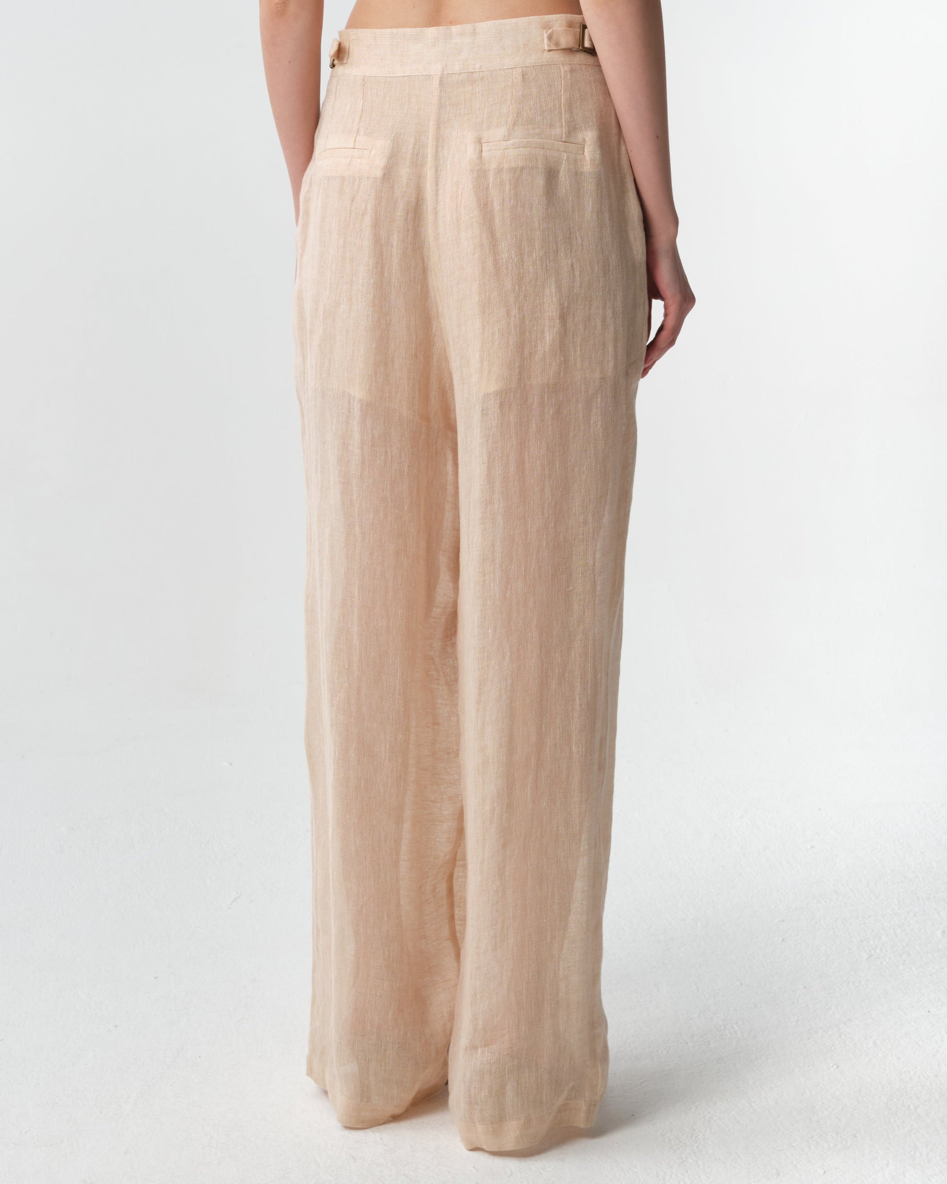 Sohag Linen Wide-Leg Pants