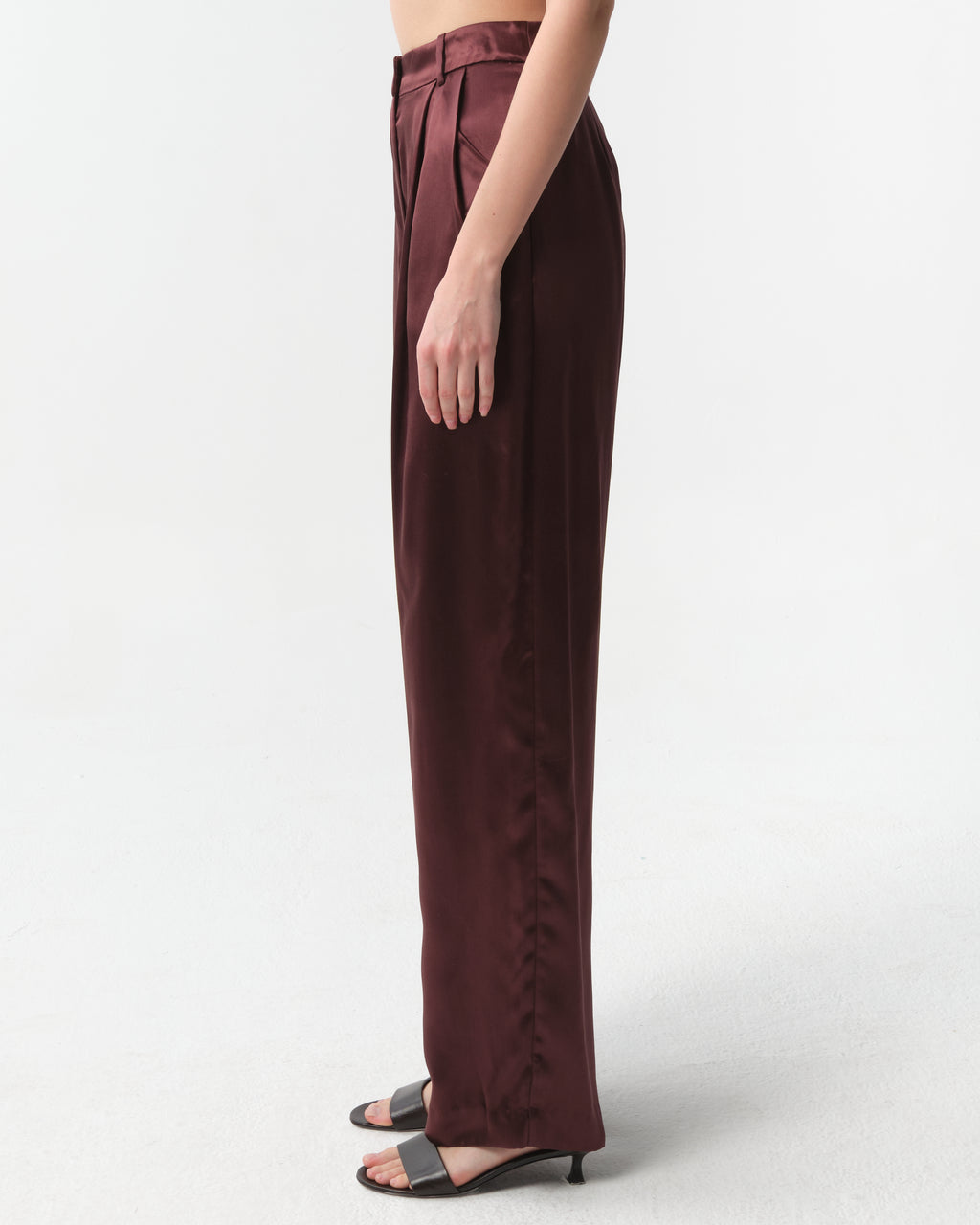 Vione Silk-Blend Straight-Leg Trousers