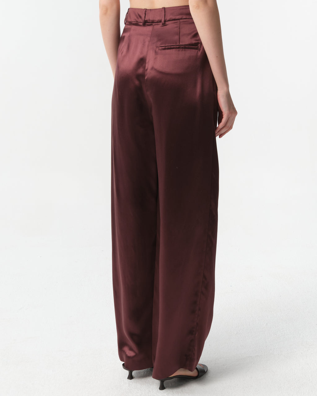 Vione Silk-Blend Straight-Leg Trousers