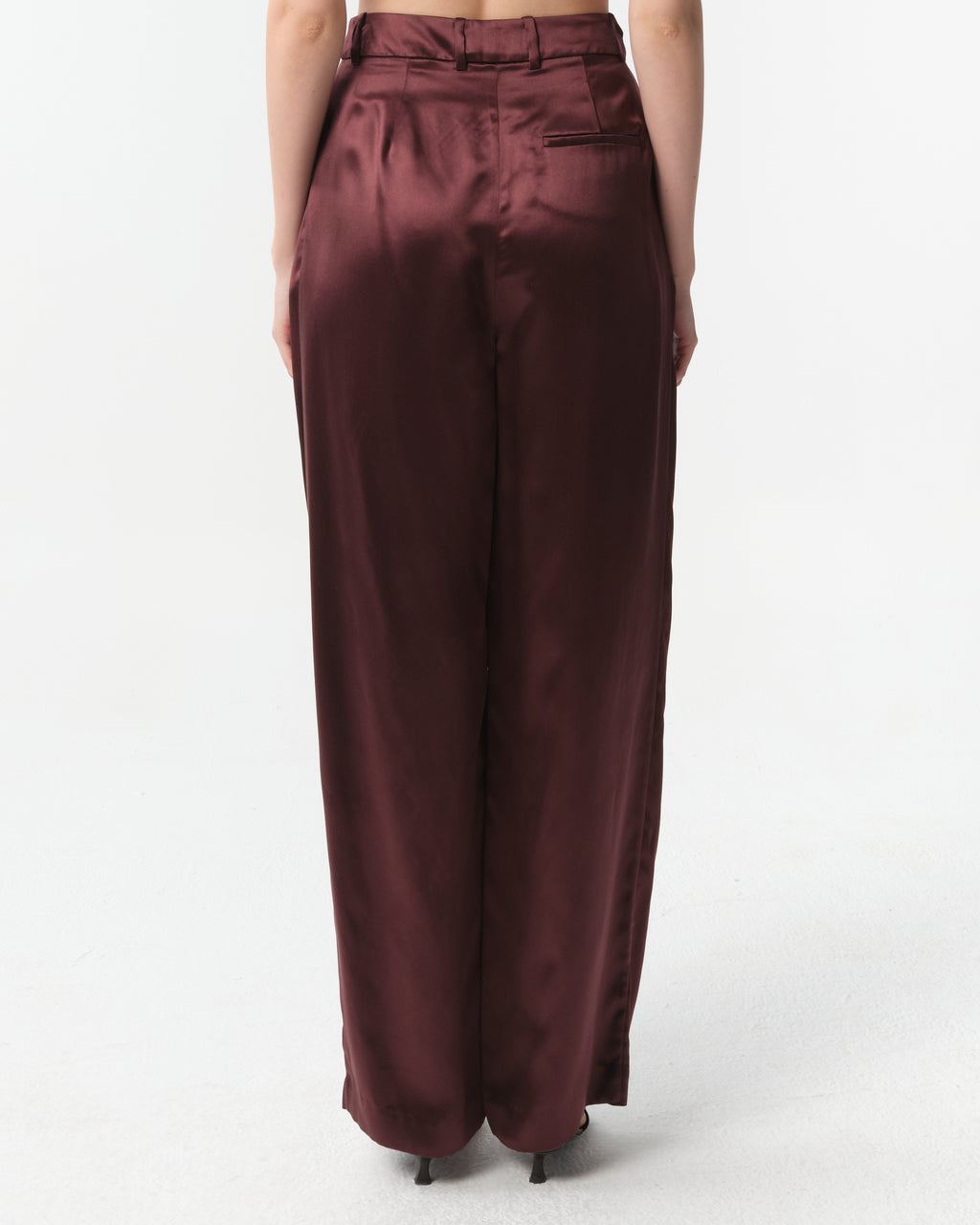 Vione Silk-Blend Straight-Leg Trousers