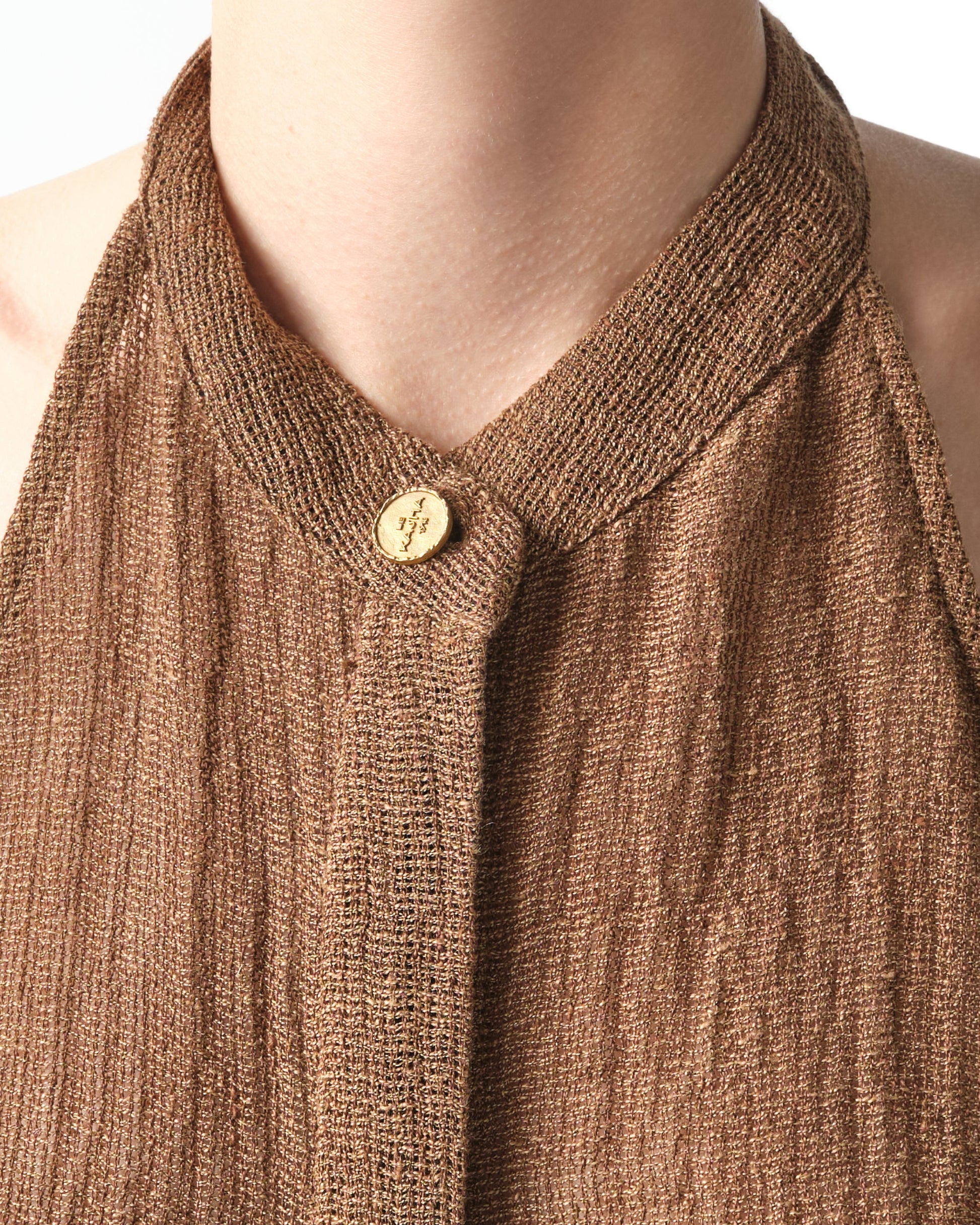 Jabal Halterneck Belted Midi Dress