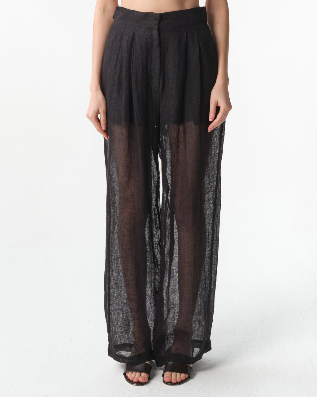 Sohag Linen Wide-Leg Pants