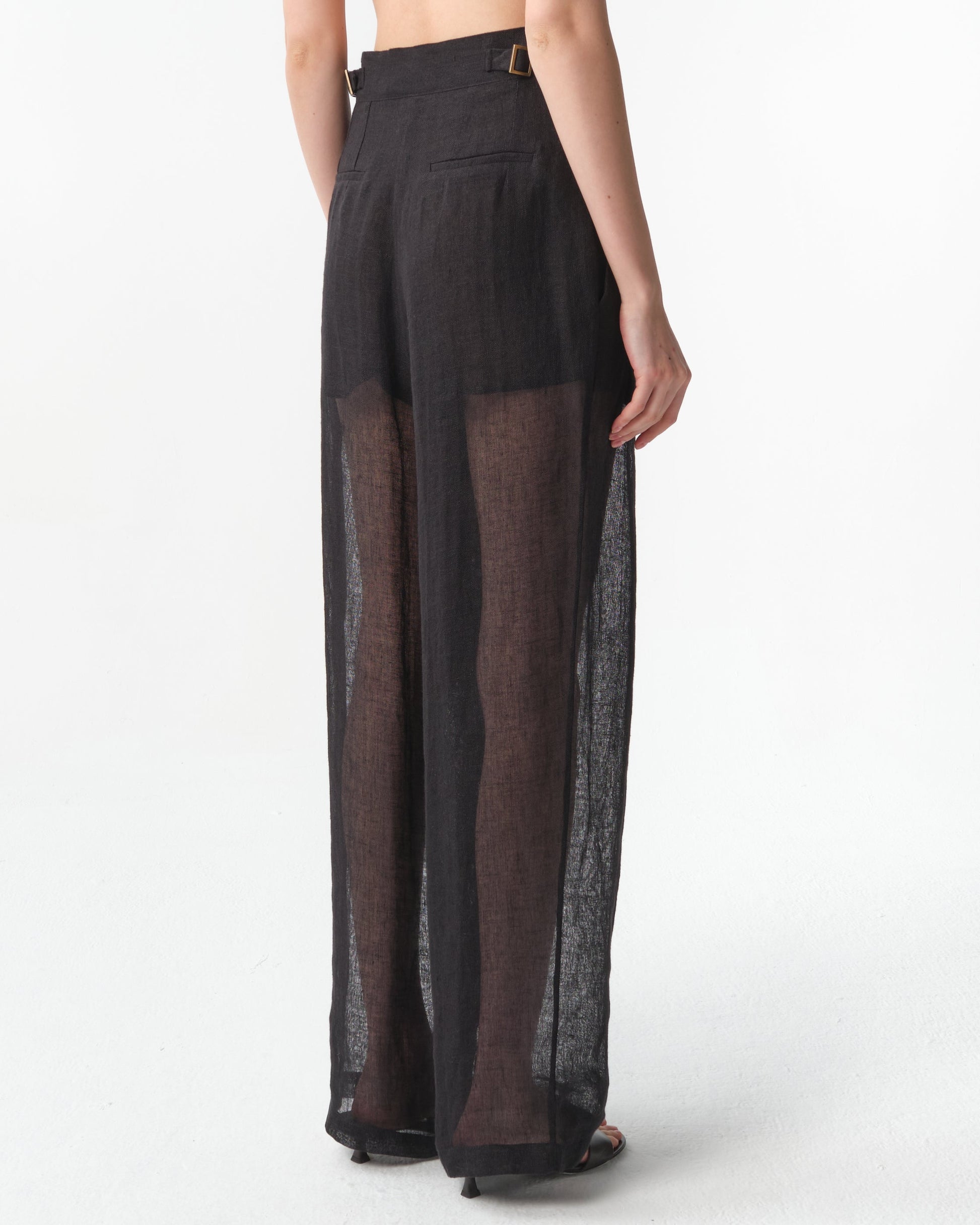 Sohag Linen Wide-Leg Pants