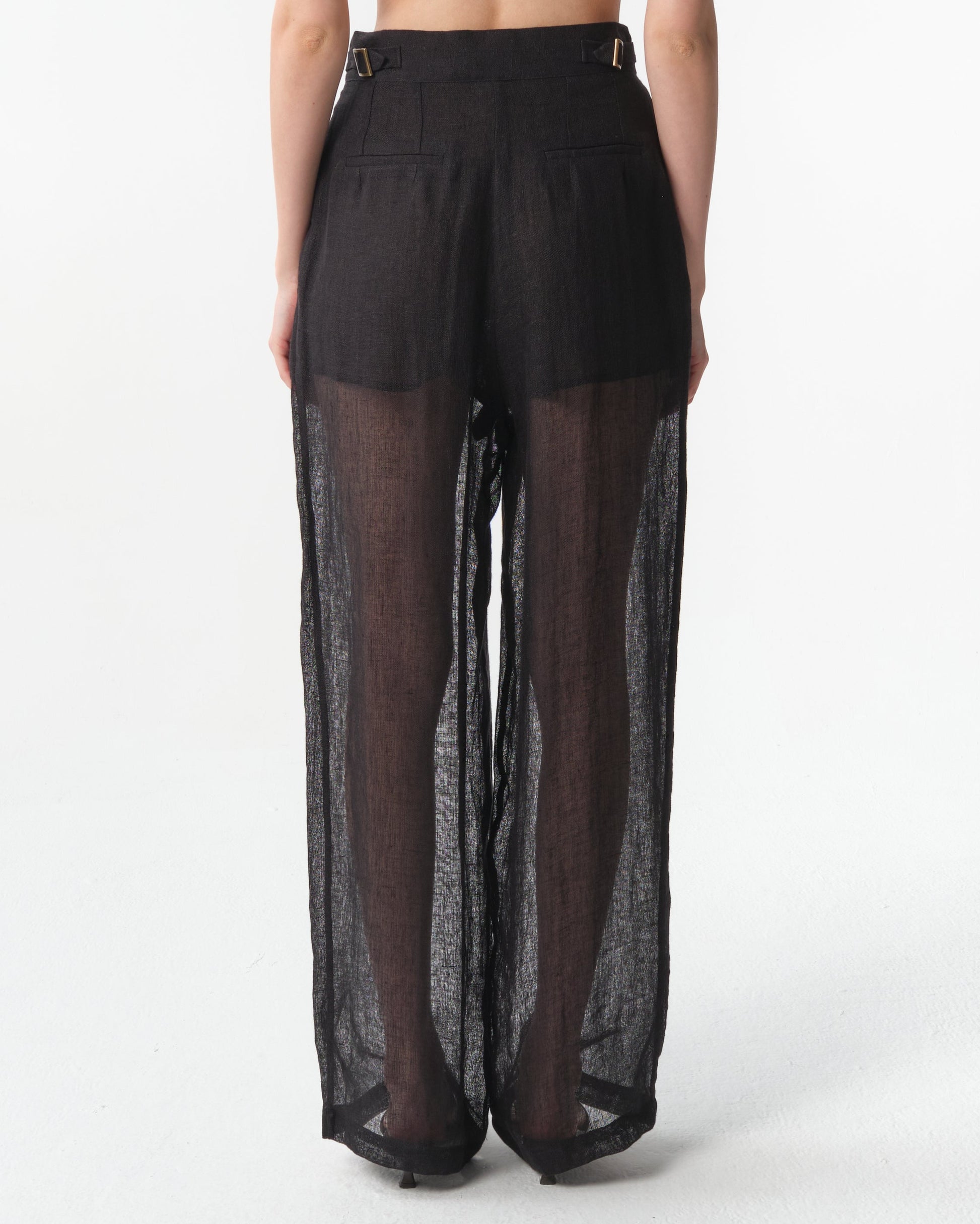 Sohag Linen Wide-Leg Pants