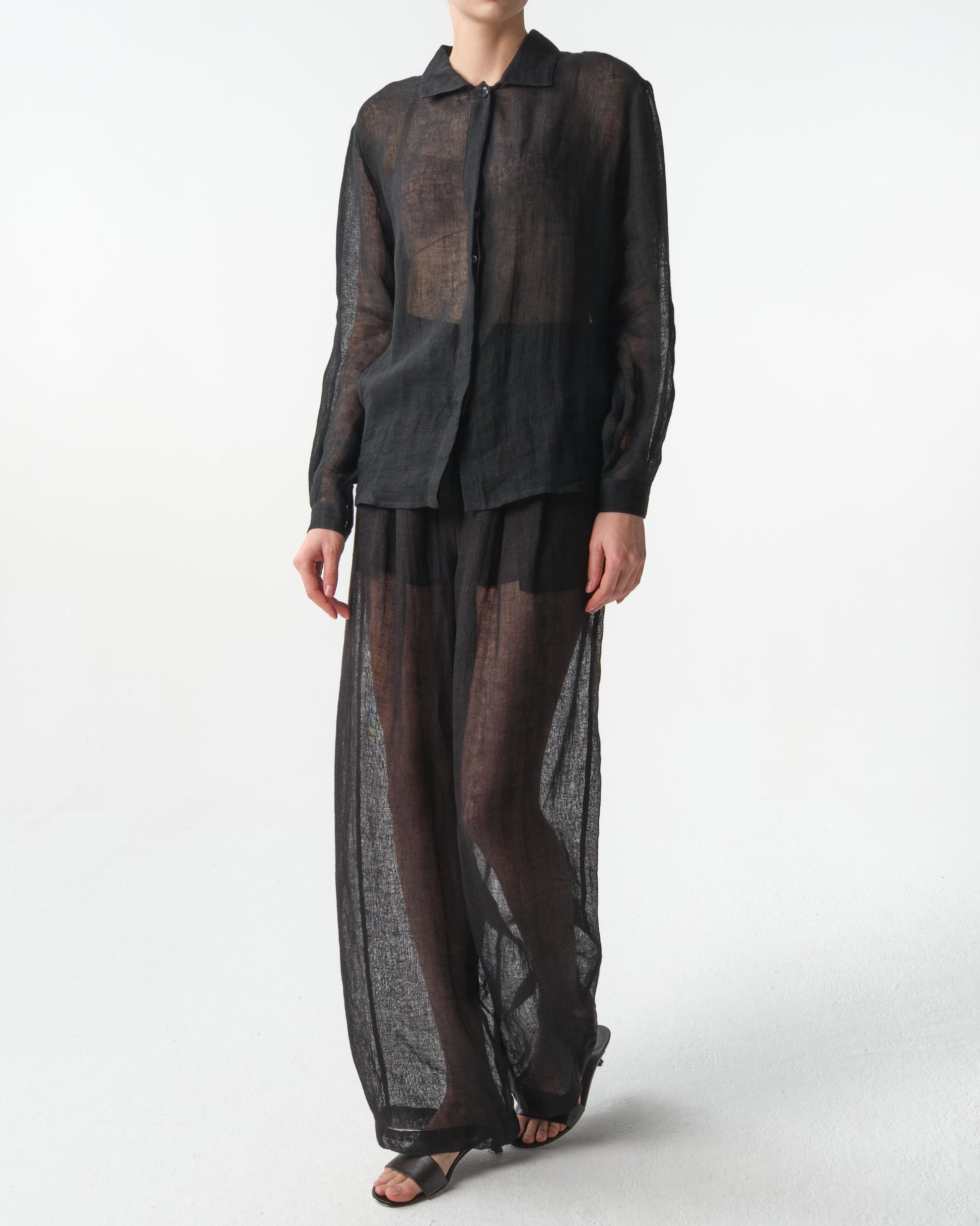 Sohag Linen Wide-Leg Pants