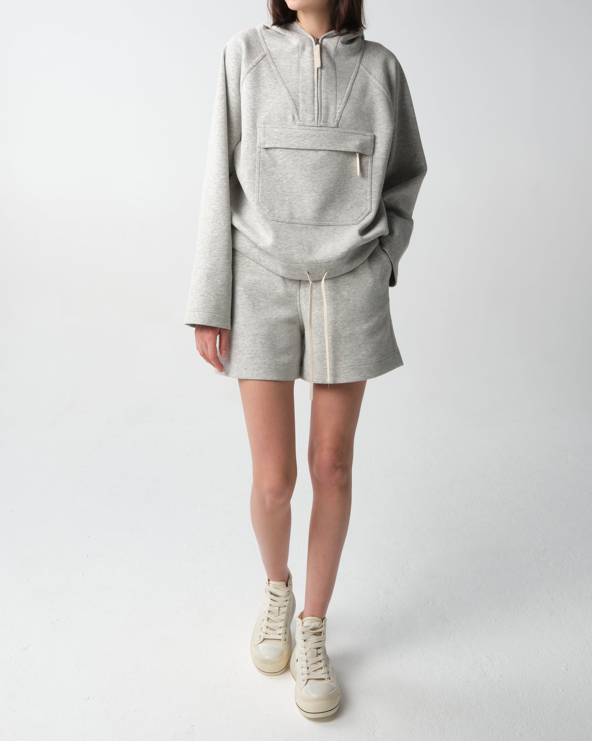 Cotton blend Jersey Hoodie