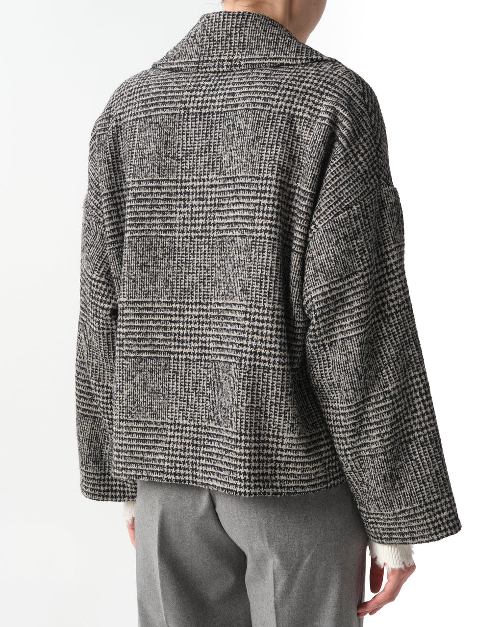Franciacorta Short Plaid Coat