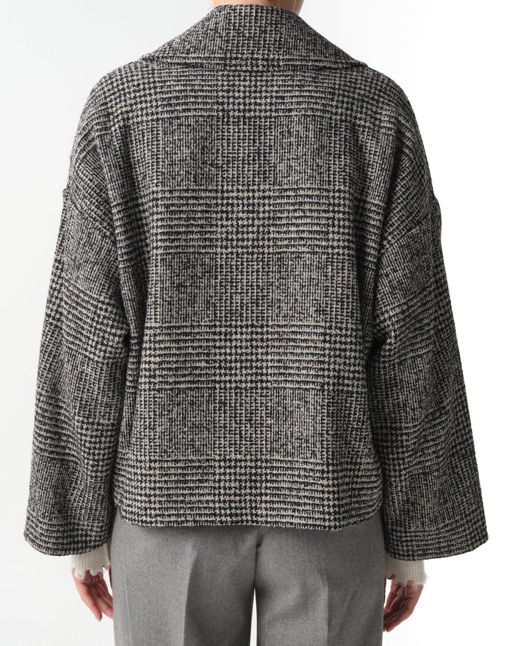 Franciacorta Short Plaid Coat