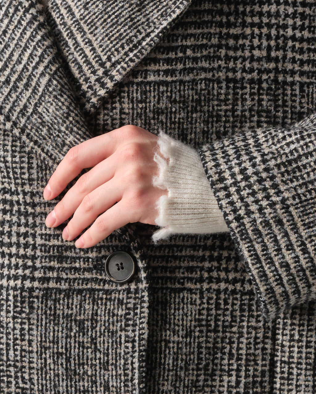 Franciacorta Short Plaid Coat