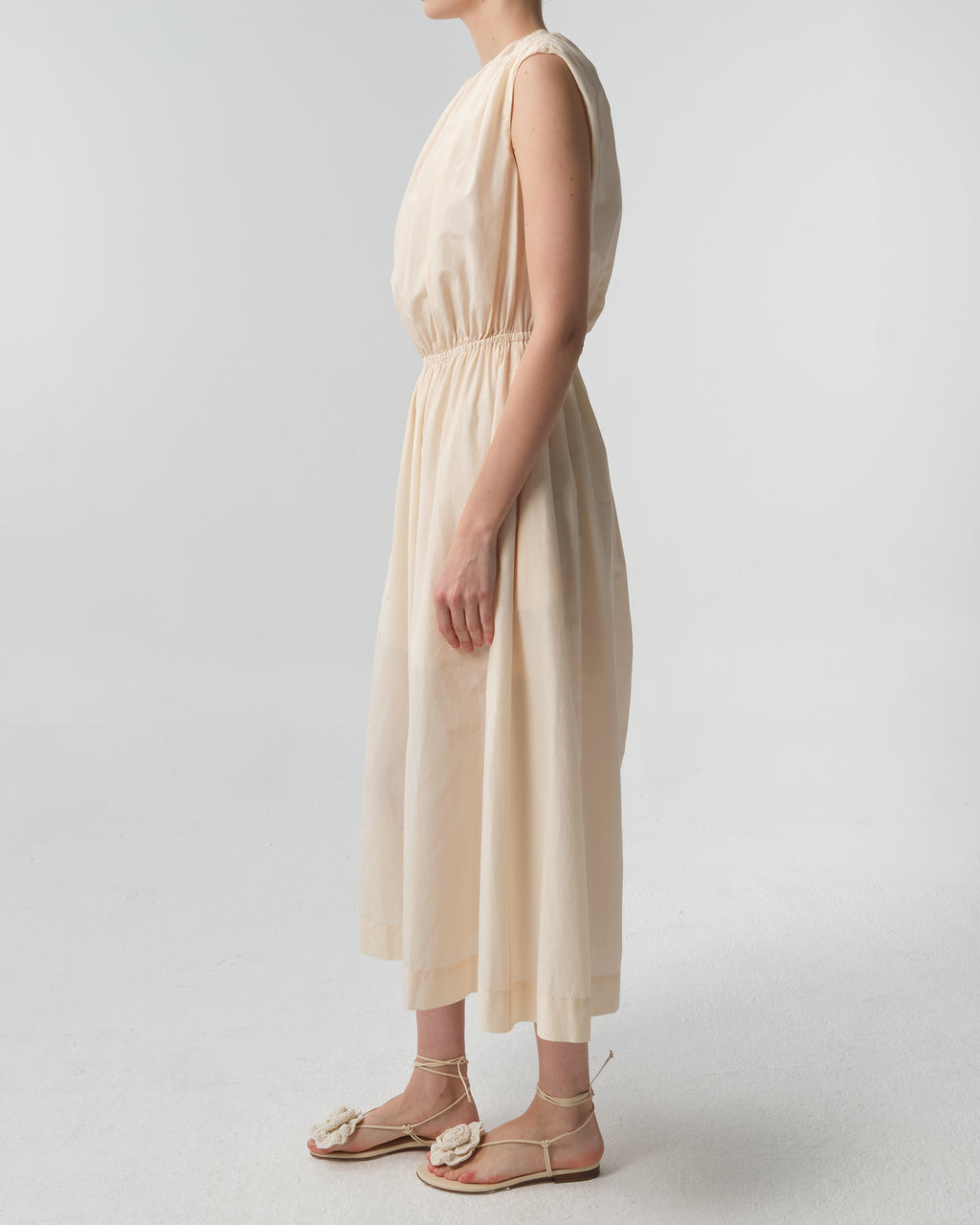 Aphrodite Gathered Midi Dress