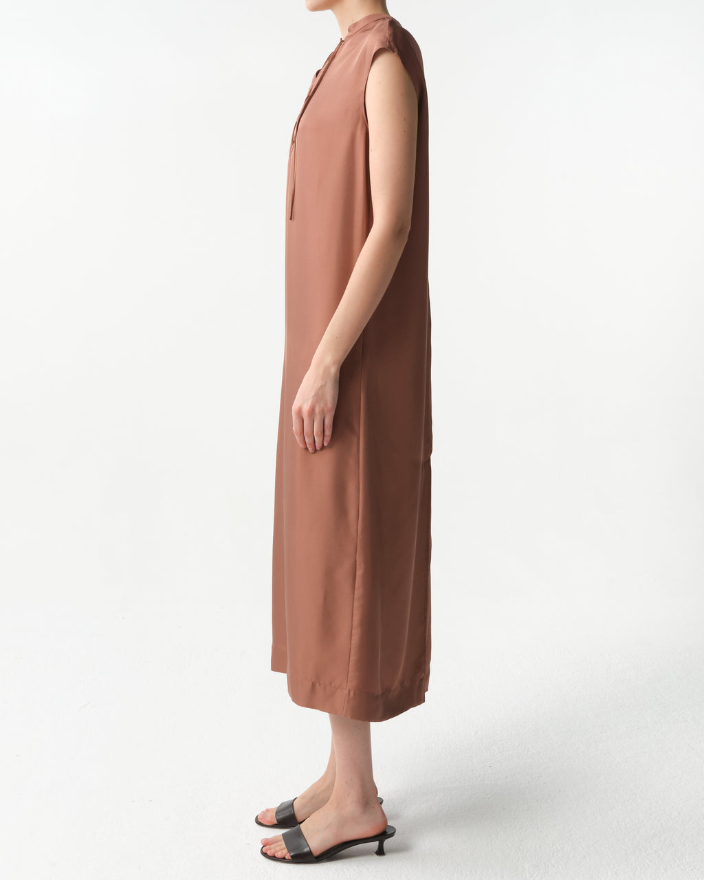 Demeter Silk Twill Midi Dress