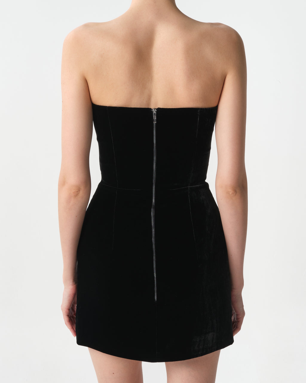 Velvet Bustier Mini Dress