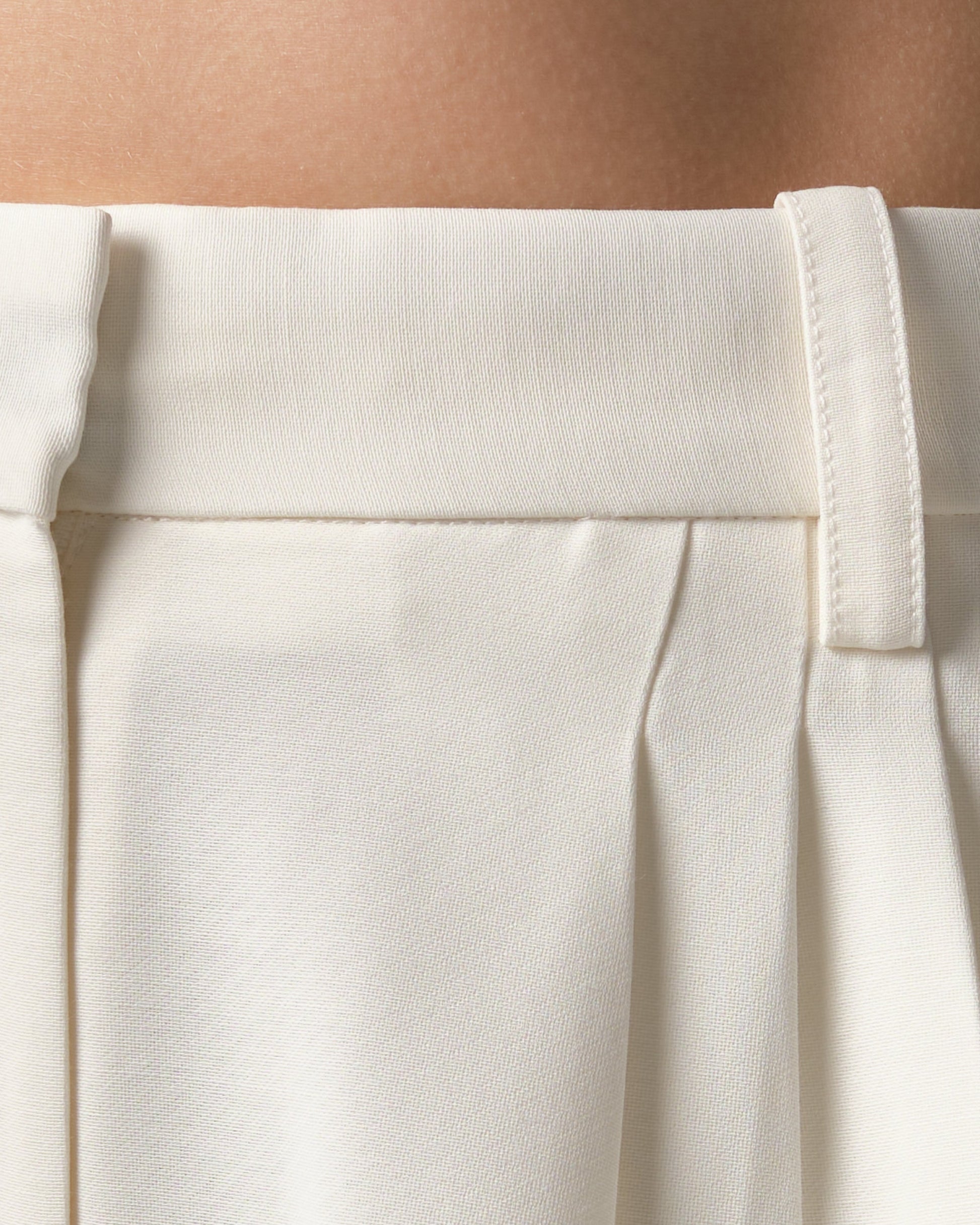 Pleated Wide-Leg Trousers