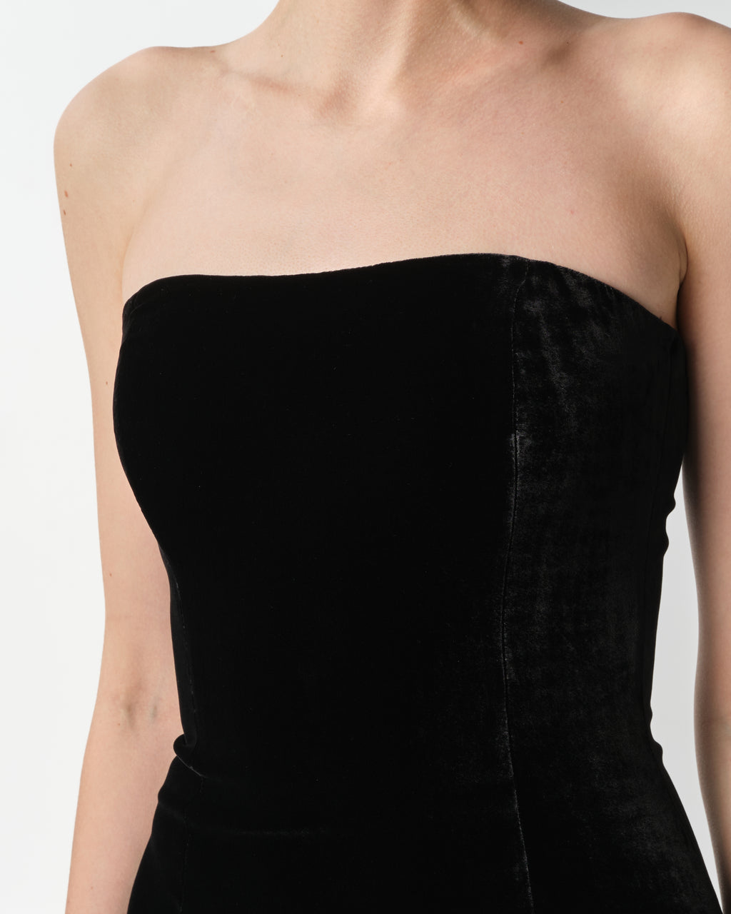 Velvet Bustier Mini Dress