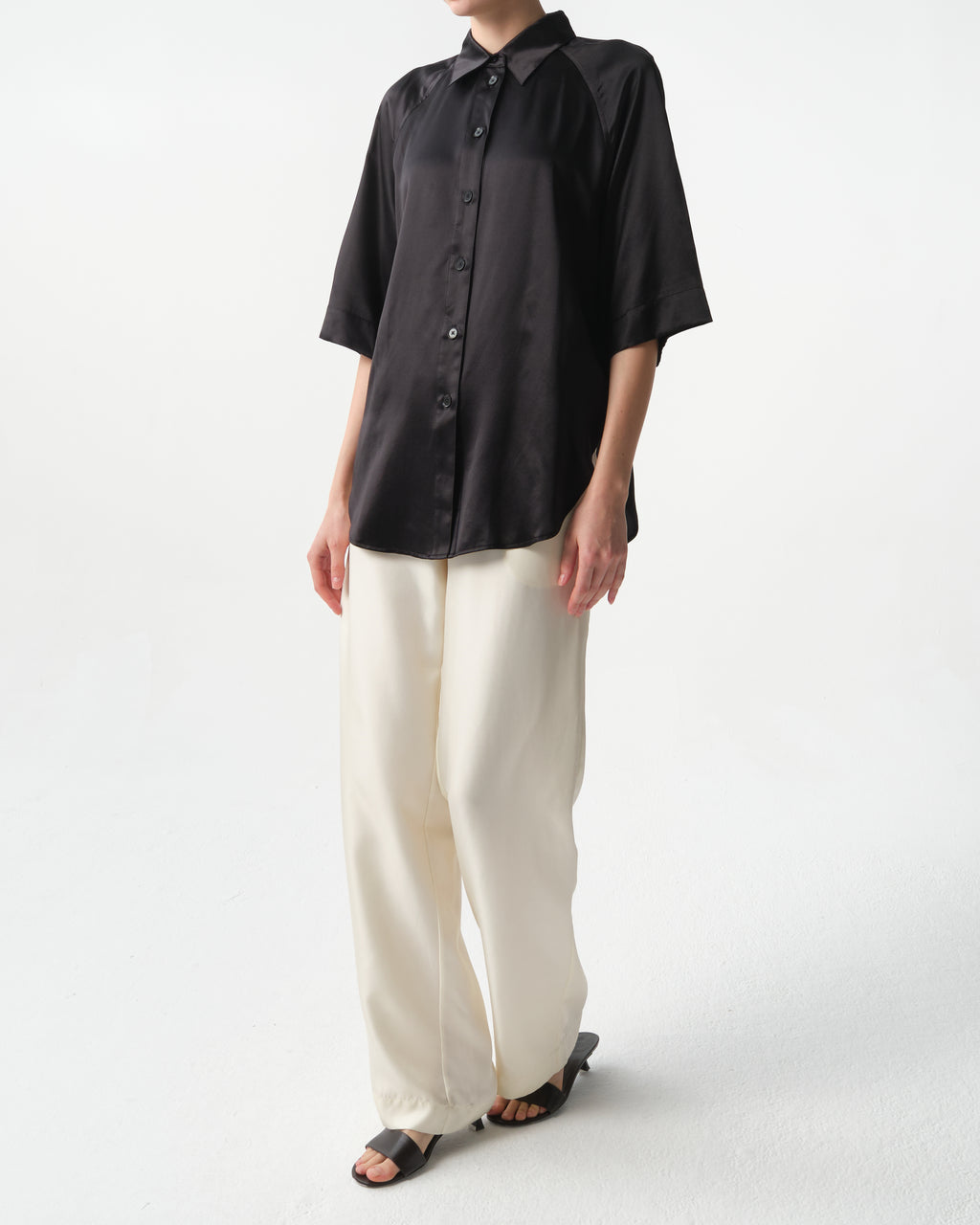 Datia Silk Satin T-Shirt