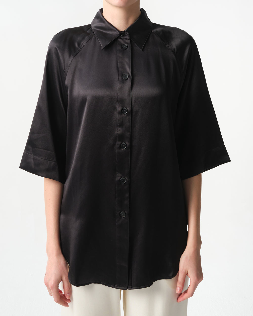 Datia Silk Satin T-Shirt