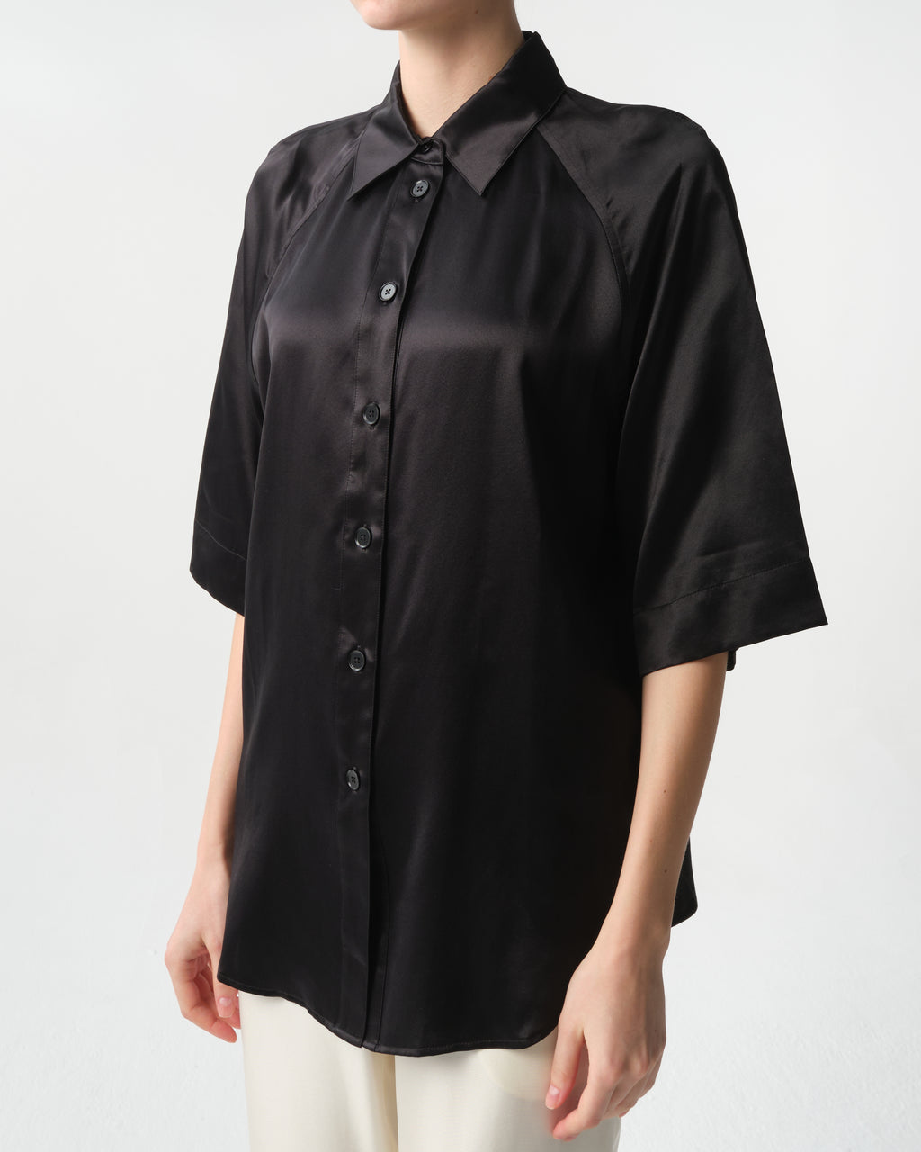 Datia Silk Satin T-Shirt