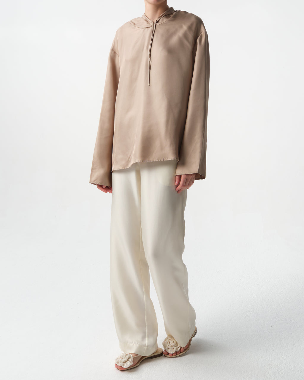 Nuka Silk Hooded Blouse