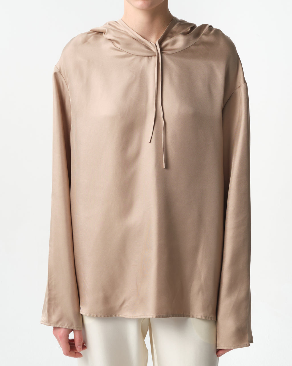 Nuka Silk Hooded Blouse