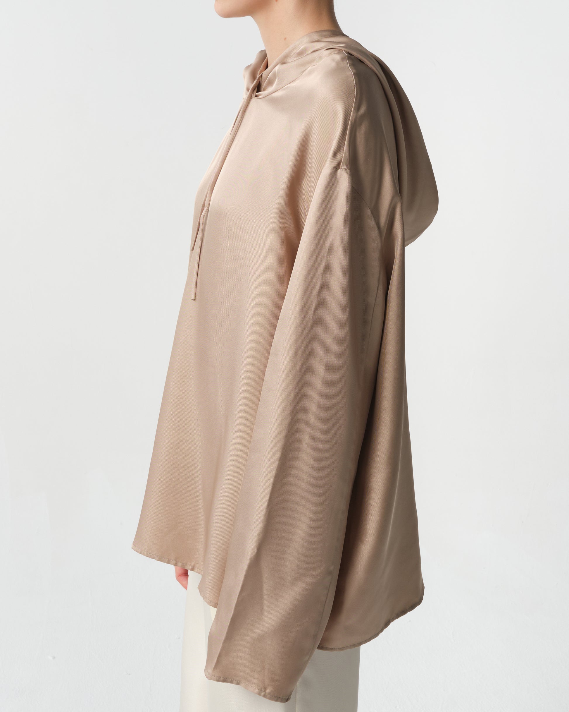 Nuka Silk Hooded Blouse