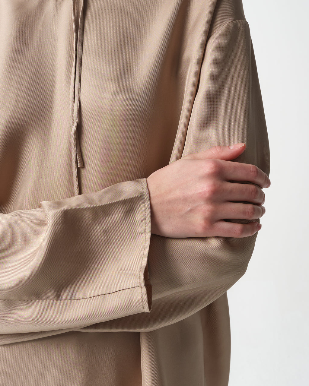 Nuka Silk Hooded Blouse