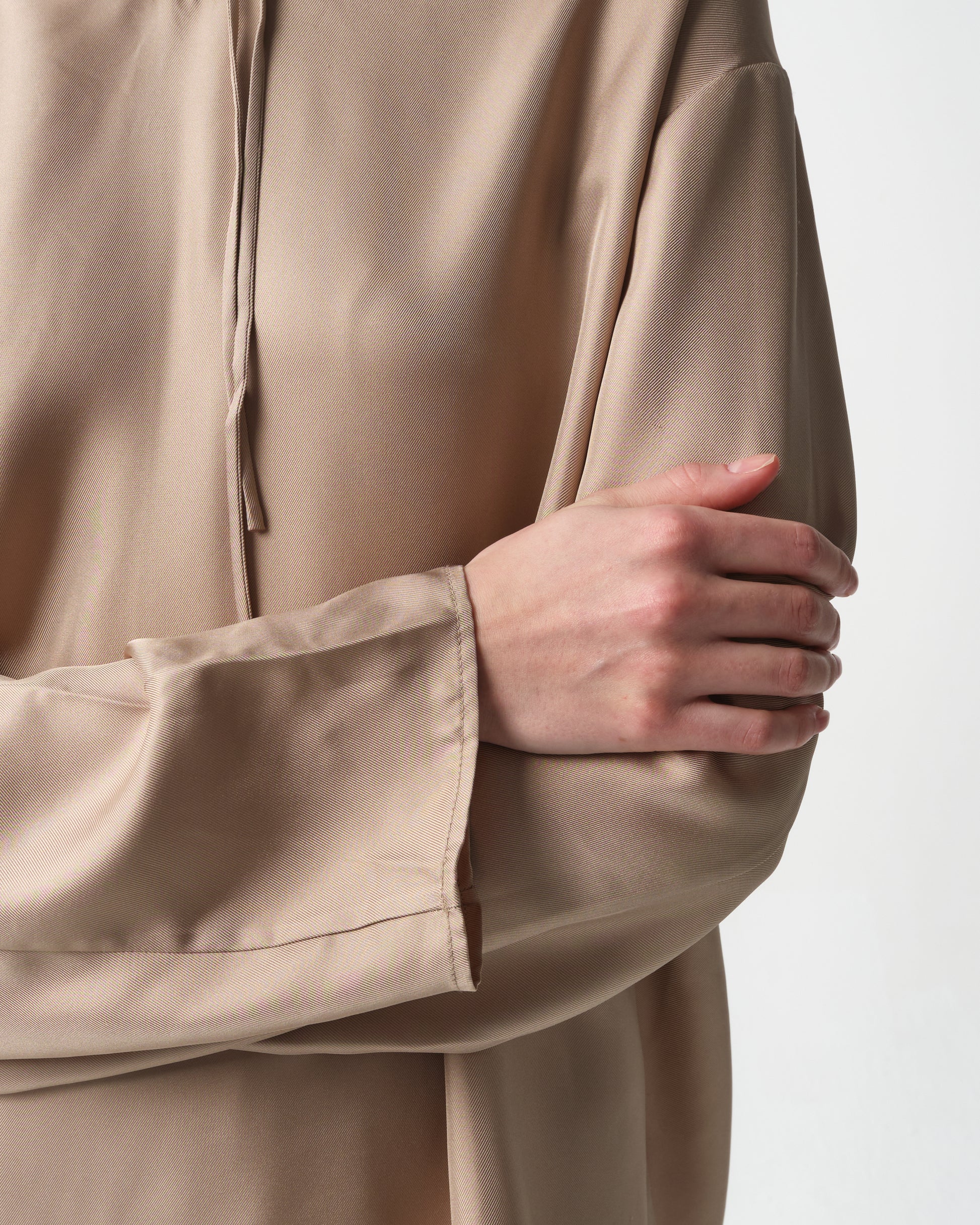 Nuka Silk Hooded Blouse